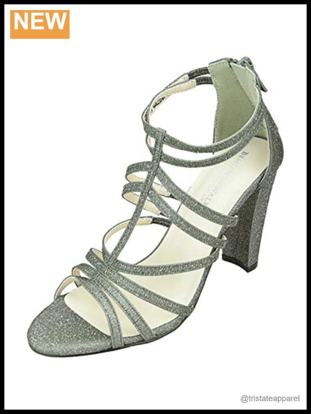 Womens Heeled Sandals Block High Heel Cage Design Ankle Strap Open Toe Buckle
